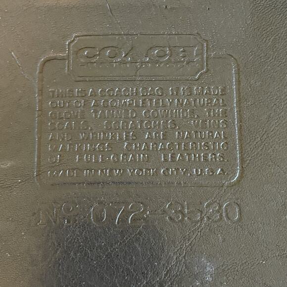 Vintage Coach Leather Basic Bag Purse - Picture 15 of 16